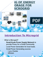 Sizing of Energy Storage For Microgrid