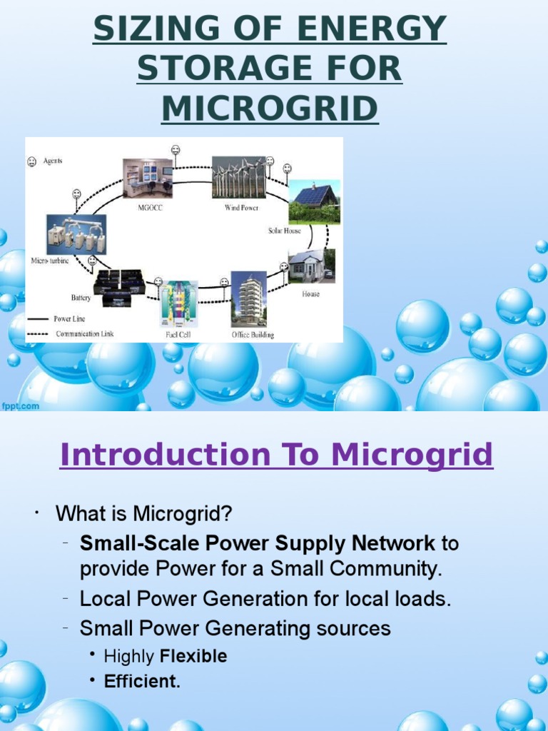 Energy Storage Sizing for Microgrids | PDF | Distributed Generation ...