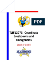 TLIF1307C - Coordinate Breakdowns and Emergencies - Learner Guide