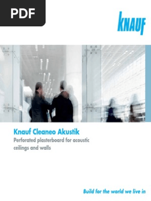 Knauf Cleaneo Akustik Brochure 2014 Drywall Building