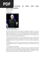 Las 6 lecciones de Steve Jobs como gran emprendedor