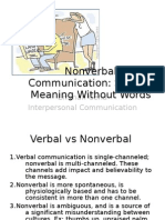 Nonverbal Communication: Sharing Meaning Without Words: Emman Cena Interpersonal Communication