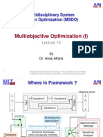 Multiobjective Optimization (I) : Multidisciplinary System Design Optimization (MSDO)
