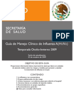 Guía Manejo Clínico Influenza Secretaría de Salud México