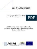 (EN) DLM Forum Industry Whitepaper 03 - Content Management - Filenet - Royce Murphy and James DeFerrari - Hamburg 2002