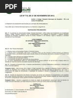 Lei PMP 710 Código Tributário Do Município