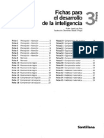 Fichas Desarrollo de La Inteligencia 3 Santillana