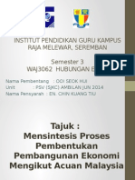 Institut Pendidikan Guru Kampus Raja Melewar, Seremban Semester 3 Waj3062 Hubungan Etnik