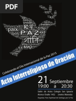 Afiche Dia Internacional de La Paz 2015