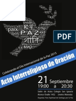 Afiche Dia Internacional de La Paz 2015