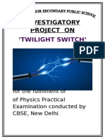 Investigatory Project On: Twilight Switch'