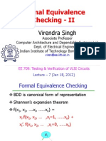 Formal Equivalence Checking - II: Virendra Singh