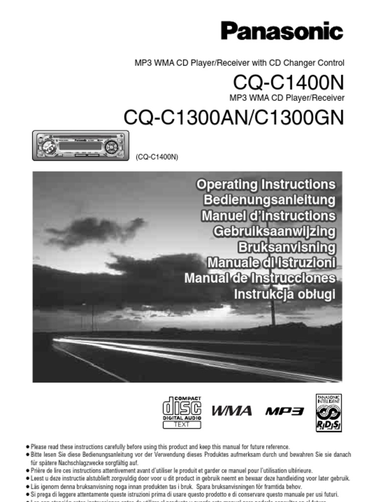Panasonic Cq-C1300Gn Инструкция