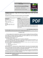 A Method to Determine a Single Point Percentage Daylight Factor (%DF) Value From Field Work Data