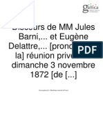 Discours de MM Jules Barni PDF