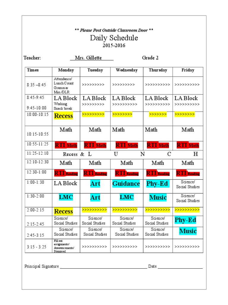 Schedule 2 New | PDF