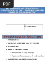 Download thesis Presentation on Early Marriage by 2009ranjana SN27813739 doc pdf