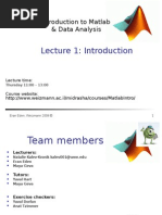 Introduction To Matlab