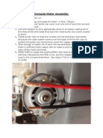 Soldering Wire Leads To DC Motor