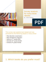 Sharvin - Survey Analysis For Indus Book Retailer