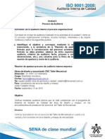 Actividad de Aprendizaje Unidad 3- De La Auditoria Interna Al Proceso Organizacional