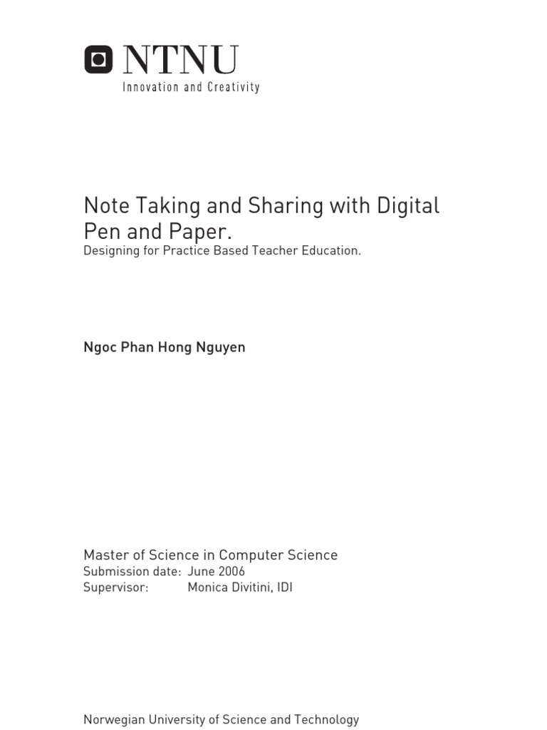Digital Note-Taking for Teachers | PDF | User Interface | Personal ...