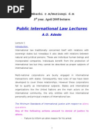 Public International Law Lectures