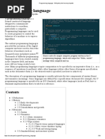 Programming Language - Wikipedia, The Free Encyclopedia