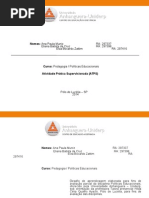 ATPS Políticas Educacionais