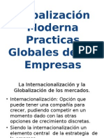 Globalizacion Moderna Practicas Globales de Las Empresas