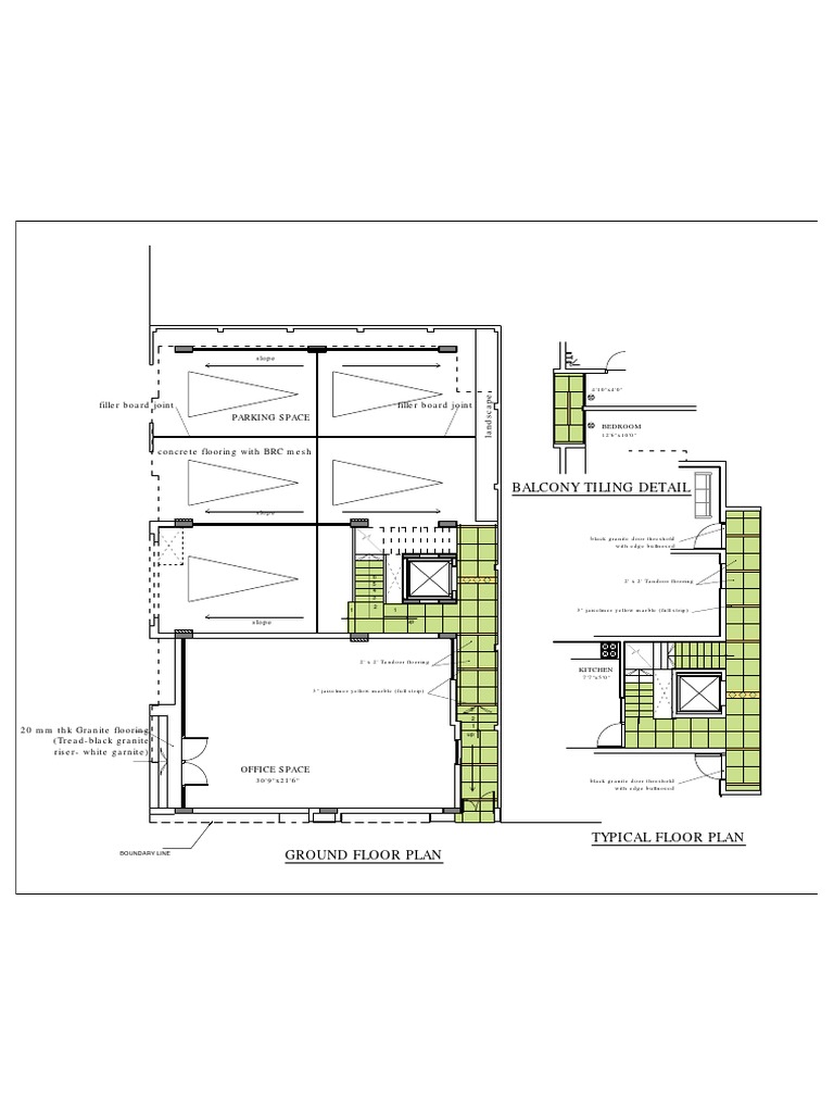 Ground Floor Plan and Details | PDF