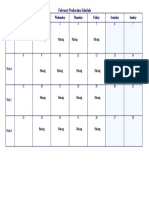 Feb Prod Schedule