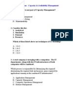 ITIL V2 Questions - Capacity & Availabilty Management(1)