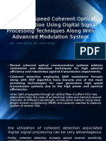 Ultra High Speed Coherent Optical Communication Using Digital