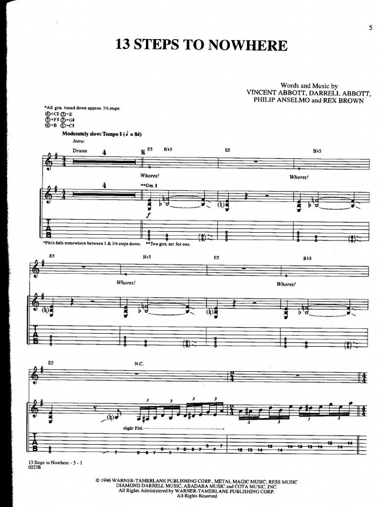 Pantera - Guitar Anthology | PDF