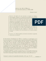 El Movimiento Del 68 en México - Interpretaciones Historiográficas 1998-2008