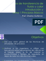 Introducción y Tema 1 Equip Para Transf de Fluidos y Calor