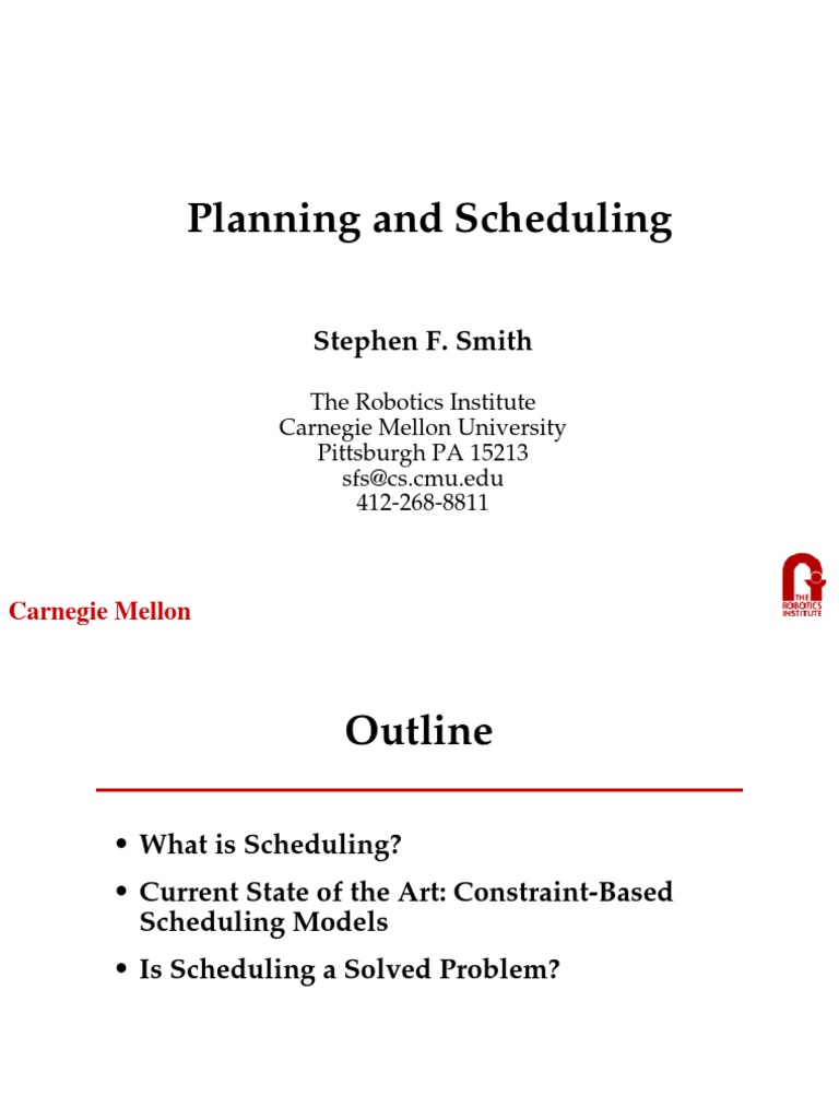 Constraint-Based Scheduling Overview | PDF | Mathematical Optimization ...