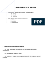 Estados de Agregación de La Materia