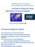 Regionalismo y Procesos de Integracion