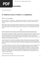 A Violência Contra a Mulher e o Capitalismo _ Amazonas e Icamiabas