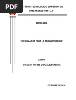 Antologia de Informatica Para La Administracion22222