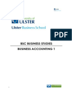 Business Accounting Course Notes - Financial Accounting