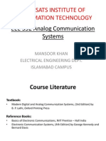 Comsats Institute of Information Technology: EEE 352 Analog Communication Systems