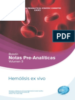 Boletin 3, Notas Pre Analiticas BD