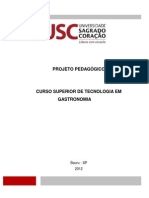 Projeto Pedagógico do Curso de Gastronomia