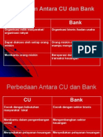 CU Vs Bank