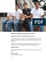 Los Valores y Normas de Convivencia PDF