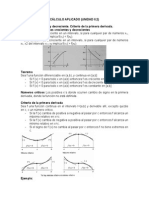 Criterio de La Primera y Segunda Derivada