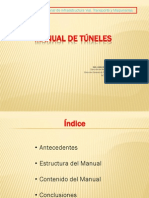 1) MANUAL de TÚNELES (Juan Apaclla Caja) - I Congreso Internacional de Infraestructura Vial Transporte y Maquinarias